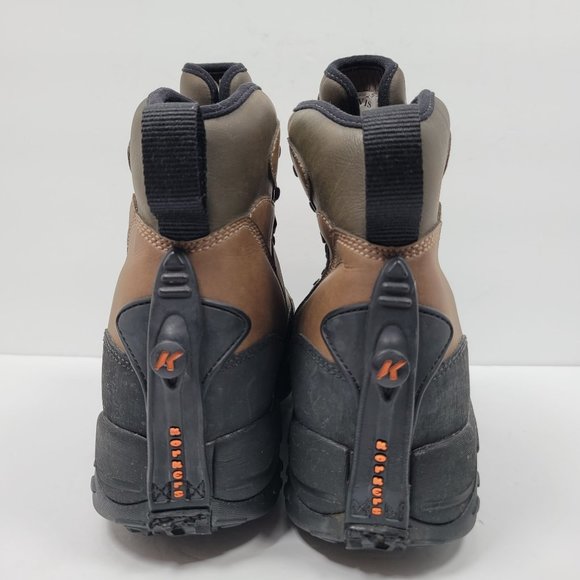 Orvis by Korkers Men's Hiking Vibram Removable Soles Brown Boots 3R40 US Size 11 - Picture 4 of 8